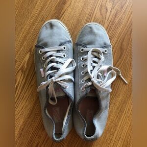 Vans Off The Wall Womens Size 9 Gray Lace Up Shoes